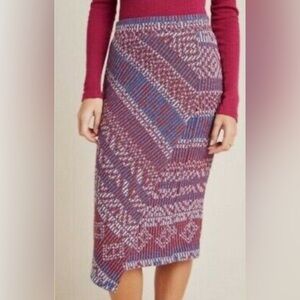 Maeve by Anthropologie Faux Wrap Knit Skirt